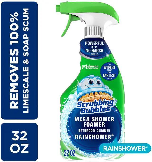 Main image of Scrubbing Bubbles Bathroom Shower & Tub Cleaner Mega Shower Foamer Spray, Rainshower, 32 oz