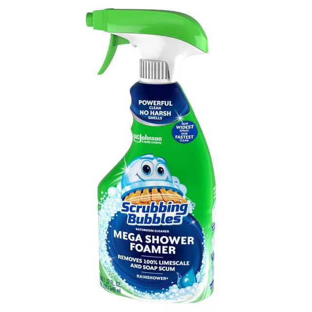 Alt view image 6 of 7 - Scrubbing Bubbles Bathroom Shower & Tub Cleaner Mega Shower Foamer Spray, Rainshower, 32 oz