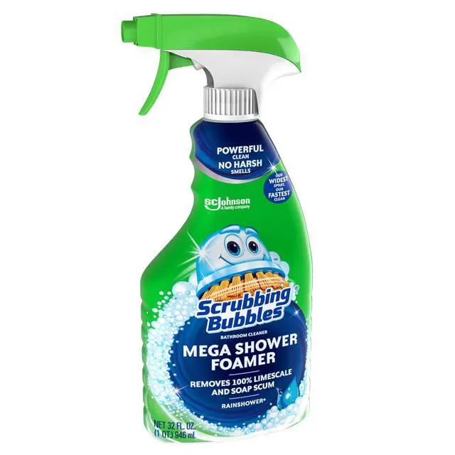 Alt view image 7 of 7 - Scrubbing Bubbles Bathroom Shower & Tub Cleaner Mega Shower Foamer Spray, Rainshower, 32 oz
