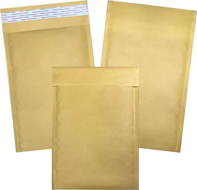 Alt view image 6 of 7 - StarBoxes 15 Kraft Bubble Mailers 7.25x12" - #1 Self-Seal Padded Envelopes