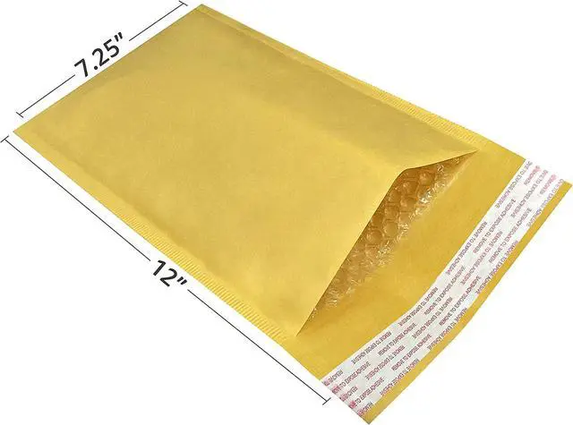 Alt view image 5 of 7 - StarBoxes 15 Kraft Bubble Mailers 7.25x12" - #1 Self-Seal Padded Envelopes