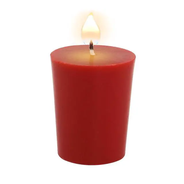 Alt view image 7 of 7 - (2 pack) Mainstays Paraffin Blend Wax Votive Candles, Unscented, Red, 4 Pack
