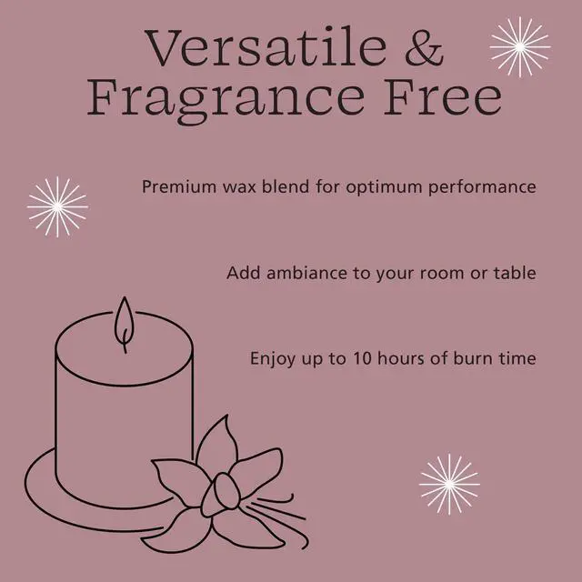 Alt view image 5 of 7 - (2 pack) Mainstays Paraffin Blend Wax Votive Candles, Unscented, Red, 4 Pack