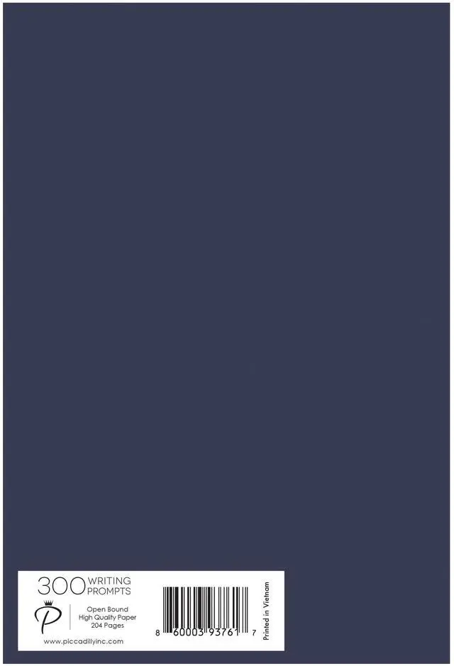 Alt view image 2 of 5 - Piccadilly 300 Writing Prompts Journal, Navy Card Stock Cover, 204 Pages
