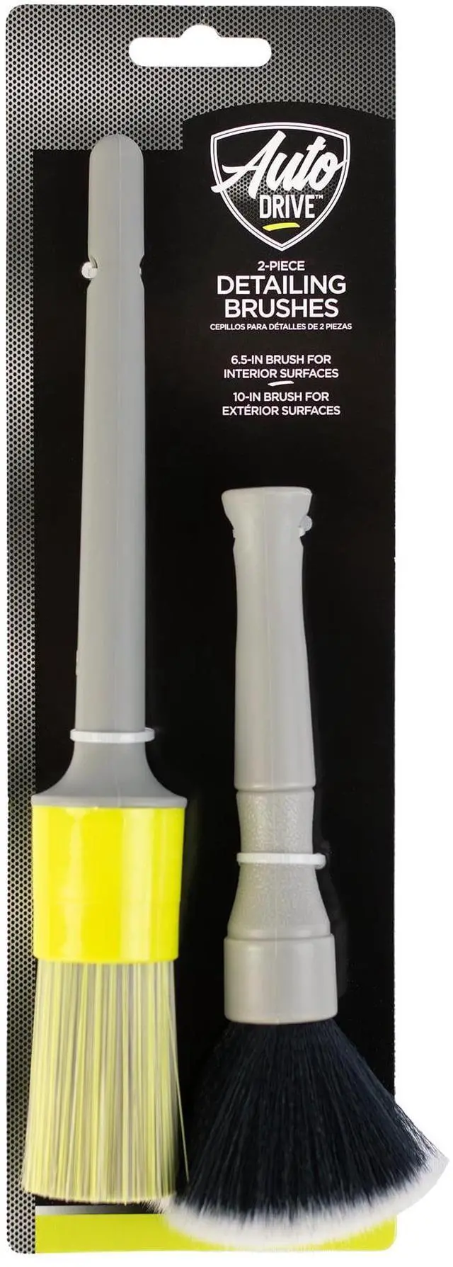 Main image of Auto Drive 2-Piece Set Interior & Exterior Car Detailing Brushes
