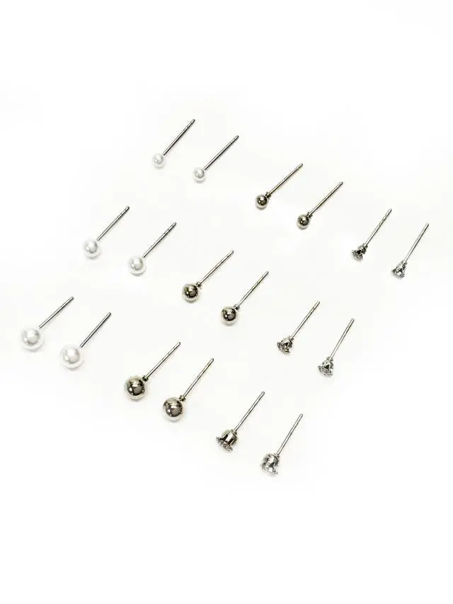 Alt view image 2 of 5 - Time And Tru Eb Essentials Multi Ear 9-on Silv Pearl Ear