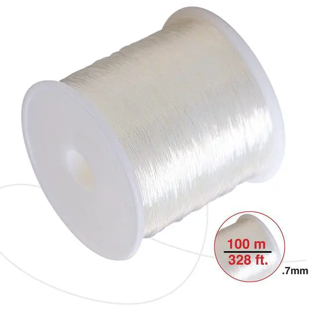 Alt view image 3 of 5 - Hello Hobby Elastic Bead Stretch Cord, .7mm, Clear, 328 ft
