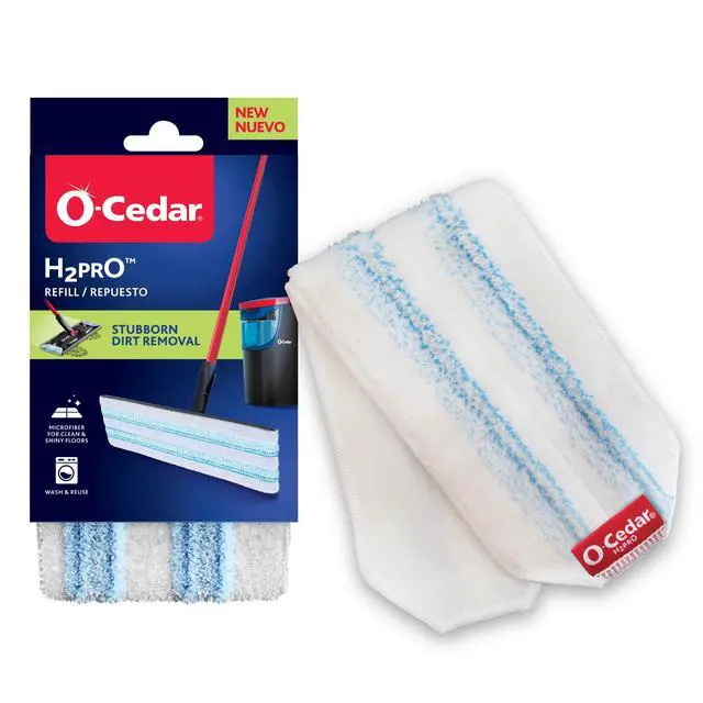 Alt view image 5 of 6 - O-Cedar H2prO Microfiber Flat Mop Head Replacement Machine Washable