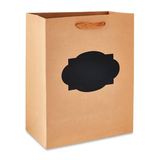 Alt view image 5 of 7 - Hello Hobby Kraft Gift Bags with Chalk Label, 8" x 10", 13 Large Favor Bags