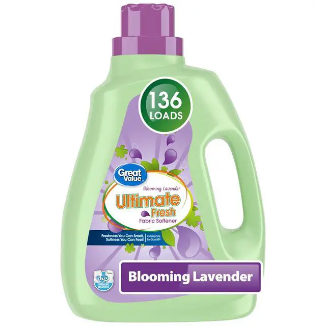 Alt view image 4 of 7 - Great Value Ultimate Fresh Fabric Softener, Blooming Lavender, 100 fl oz, 136 Loads
