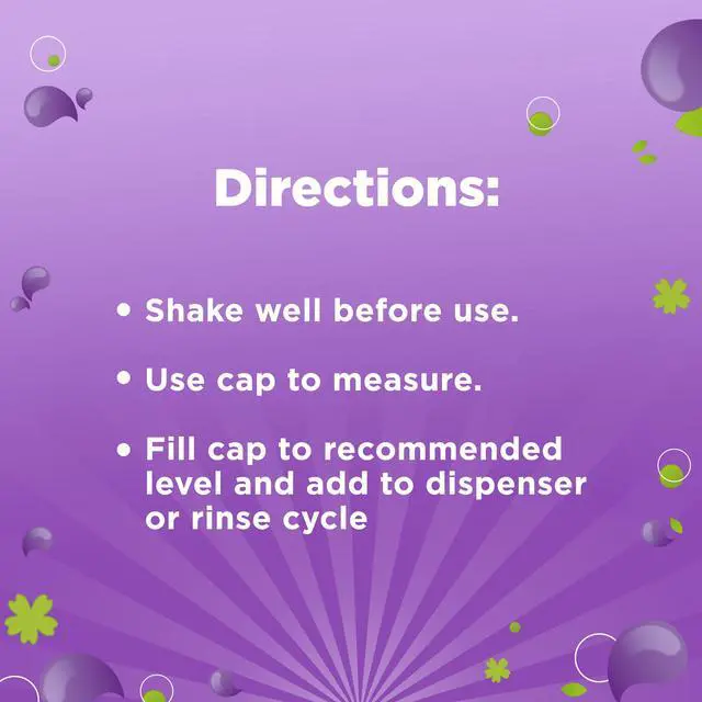 Alt view image 7 of 7 - Great Value Ultimate Fresh Fabric Softener, Blooming Lavender, 100 fl oz, 136 Loads