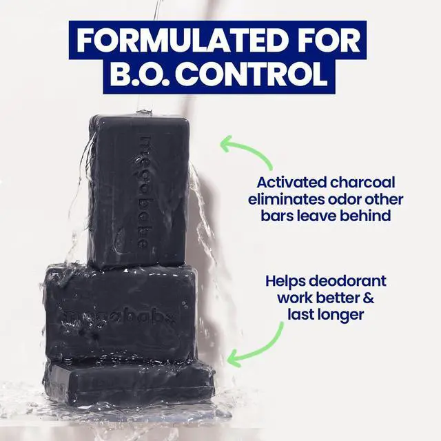 Main image of Megababe Space Bar Underarm Bar Soap with Detoxifying Charcoal for Odor Control, 3.5 oz