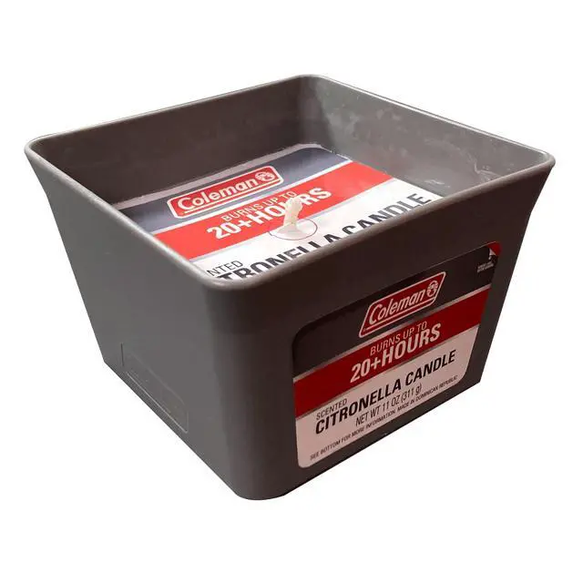 Alt view image 3 of 3 - Coleman 2 Wick Citronella Candle 11oz Square Pail