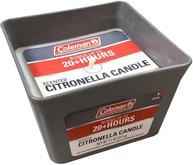 Main image of Coleman 2 Wick Citronella Candle 11oz Square Pail