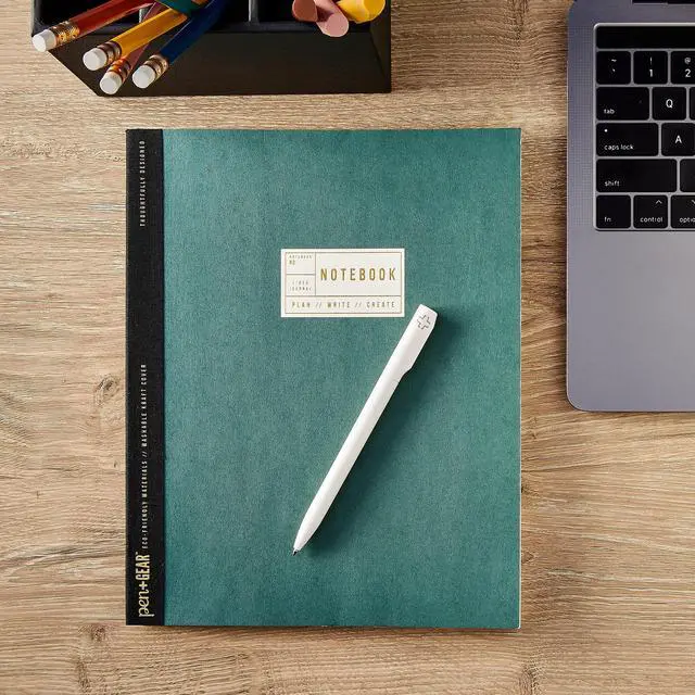 Alt view image 2 of 5 - Pen+Gear Brand Green Kraft Paper Notebook, 8.03 x 10", 160 Ruled Pages