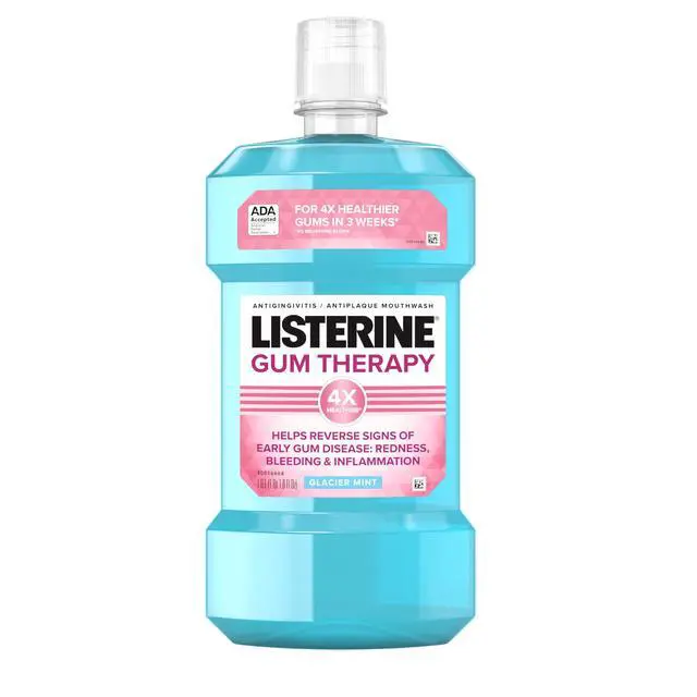 Alt view image 5 of 5 - Listerine Gum Therapy Anti-Gingivitis Mouthwash Oral Care, Glacier Mint, 1 L