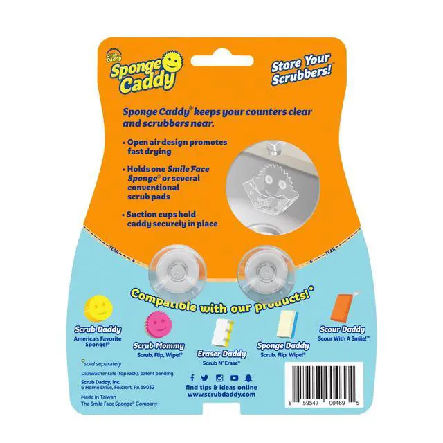 Alt view image 2 of 6 - Scrub Daddy Sponge Caddy Suction Sink Caddy for Multipurpose Cleaning Sponge