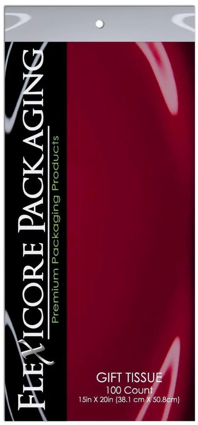 Alt view image 2 of 2 - Burgundy Gift Wrap Tissue Paper 15in X 20in - 100 Sheets