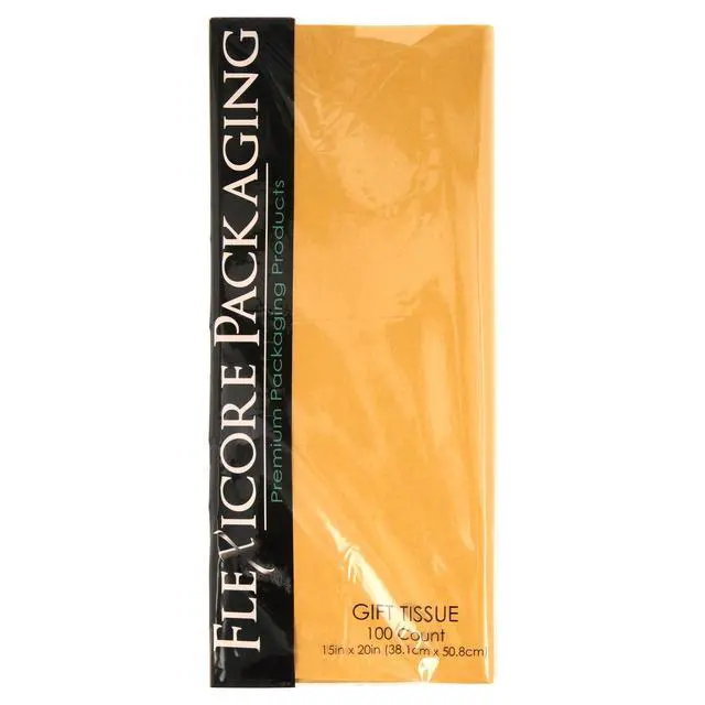Alt view image 4 of 7 - Flexicore Packaging Antique Gold Gift Wrap Tissue Paper, 15"x20", 100 ct