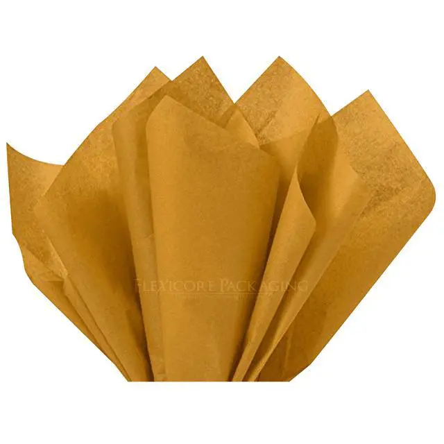 Alt view image 7 of 7 - Flexicore Packaging Antique Gold Gift Wrap Tissue Paper, 15"x20", 100 ct