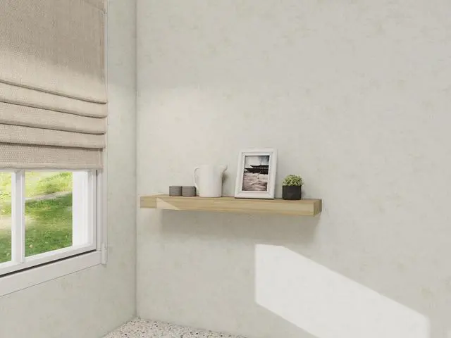 Alt view image 6 of 6 - Mainstays Natural 18" Wood Floating Shelf