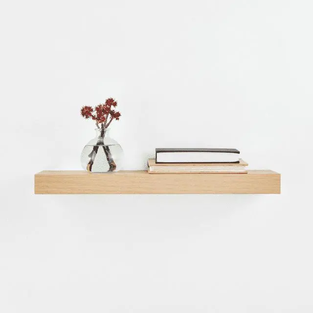 Alt view image 5 of 6 - Mainstays Natural 18" Wood Floating Shelf