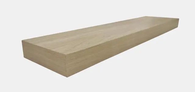 Main image of Mainstays Natural 18" Wood Floating Shelf
