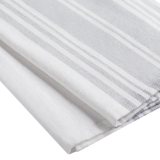Alt view image 5 of 5 - Better Homes & Gardens Soft Silver Cotton Woven Dual-Purpose Oversized Kitchen Towels 3 Pack