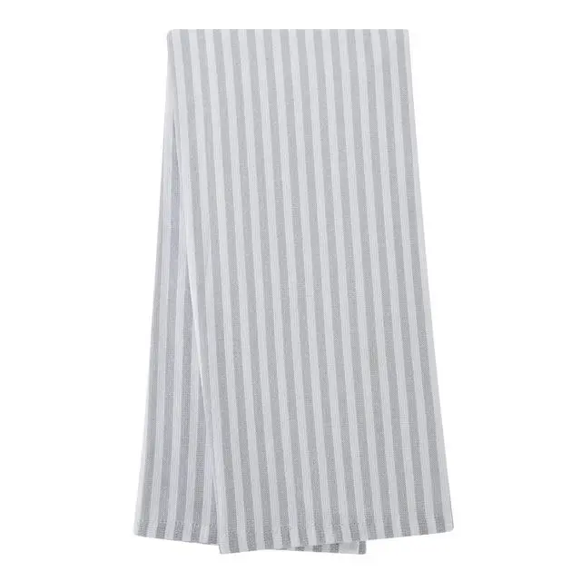 Alt view image 4 of 5 - Better Homes & Gardens Soft Silver Cotton Woven Dual-Purpose Oversized Kitchen Towels 3 Pack