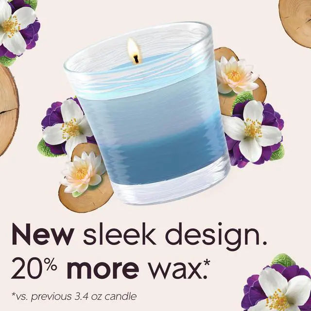 Alt view image 4 of 6 - Glade 2in1 Single Wick Candles, Moonlit Walk + Wandering Stream, 8.16 oz, 2 Count