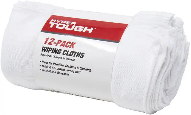 Alt view image 5 of 7 - Hyper Tough Natural Jersey Knit Multi-Purpose Wiping Cloths, 14" x 16", 12 Pack