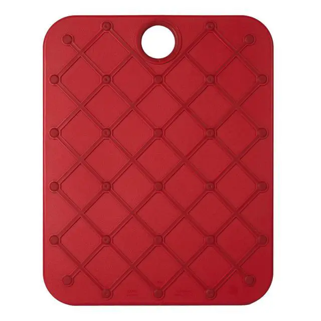 Alt view image 6 of 6 - Architec 14" x 11" Gripper Non-Slip Poly Cutting Board, Red
