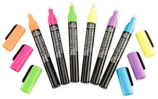 Main image of Royal & Langnickel Chalk Marker, 2mm Tip, Neon Colors, 6 Pack
