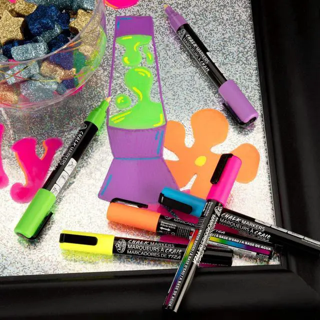 Alt view image 5 of 6 - Royal & Langnickel Chalk Marker, 2mm Tip, Neon Colors, 6 Pack
