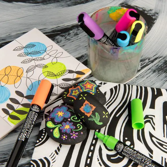 Alt view image 4 of 6 - Royal & Langnickel Chalk Marker, 2mm Tip, Neon Colors, 6 Pack