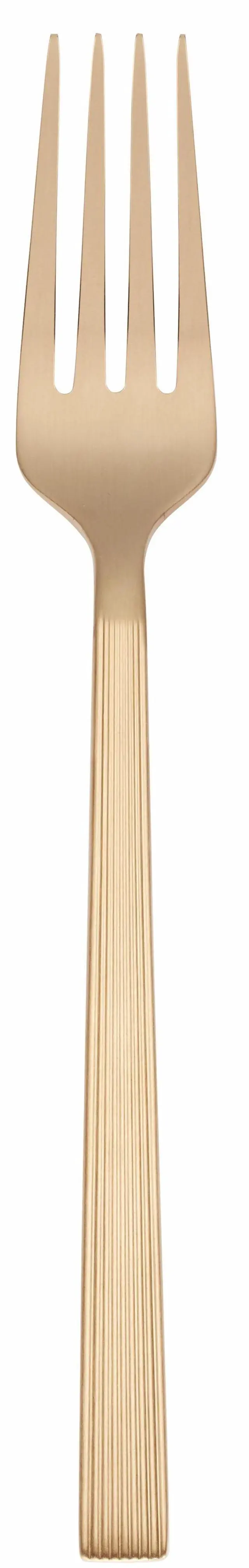 Alt view image 6 of 6 - (4 pack) Better Homes & Gardens River Gold Stainless Steel Salad Fork