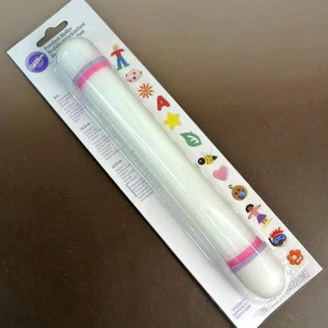 Alt view image 3 of 4 - Wilton Fondant Rolling Pin, 1.22 x 9 in., Rings Included