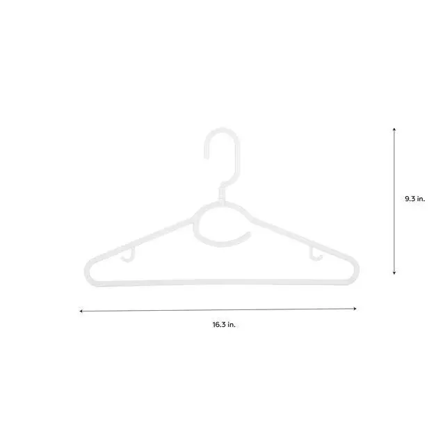 Alt view image 4 of 6 - Laundry 360 5 pack Swivel Neck Hangers in White