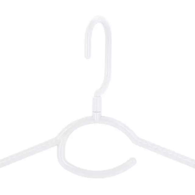 Alt view image 5 of 6 - Laundry 360 5 pack Swivel Neck Hangers in White