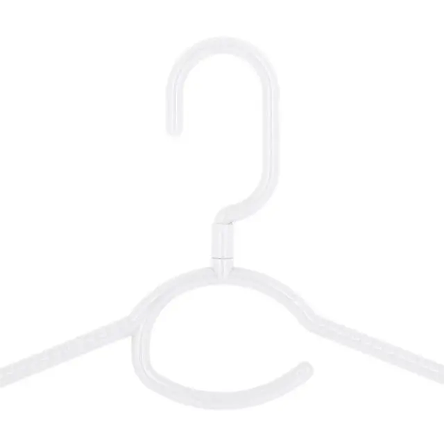 Alt view image 6 of 6 - Laundry 360 5 pack Swivel Neck Hangers in White