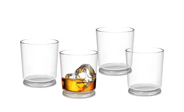 Alt view image 4 of 4 - Better Homes & Gardens Emerson Clear Glass Dof 12oz 4 Pack