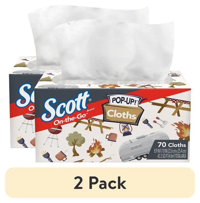 Main image of (2 pack) Scott On-The-Go Cloths