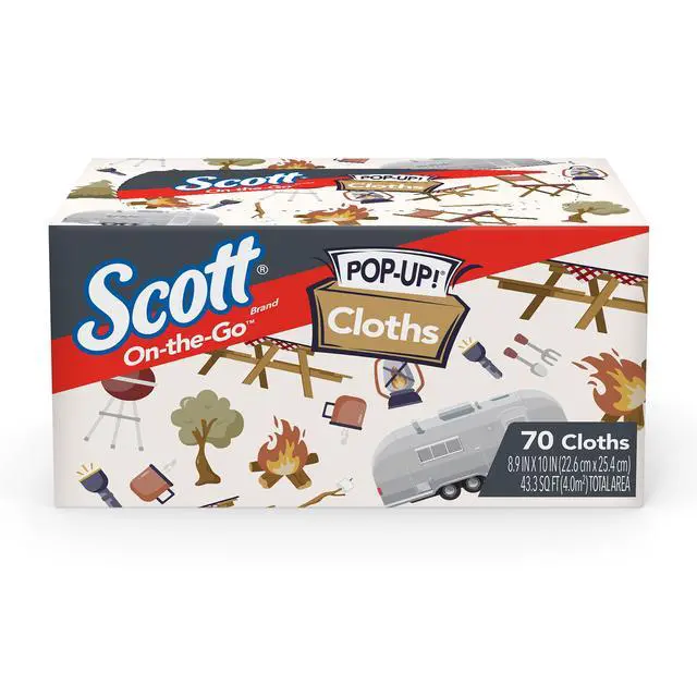 Alt view image 5 of 7 - (2 pack) Scott On-The-Go Cloths