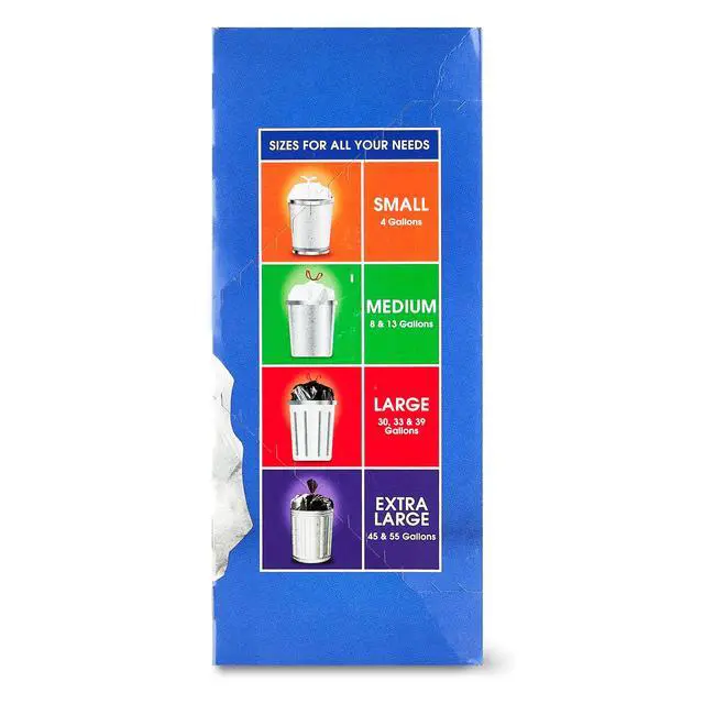 Alt view image 2 of 7 - Great Value Sustainable Strong Flex Tall Kitchen Trash Bags, 13 gal, 40 Count