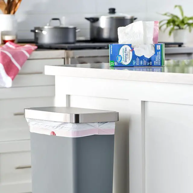 Alt view image 5 of 7 - Great Value Sustainable Strong Flex Tall Kitchen Trash Bags, 13 gal, 40 Count