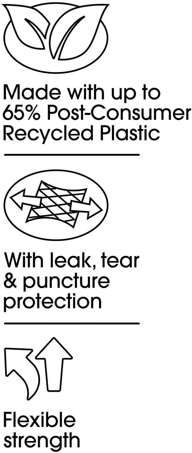 Main image of Great Value Sustainable Strong Flex Tall Kitchen Trash Bags, 13 gal, 40 Count