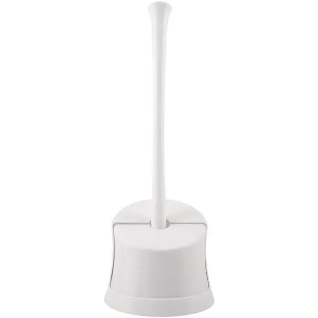 Alt view image 4 of 6 - Mainstays Twister Toilet Plunger with Storage Caddy, White