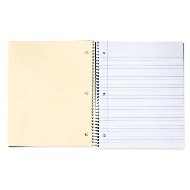 Alt view image 5 of 6 - (3 pack) Pen+Gear College Ruled 1-Subject Poly Notebook, Black, 9" x 11", 100 Sheets