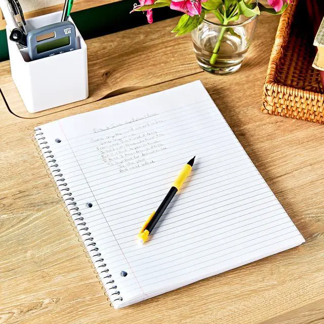 Alt view image 2 of 6 - (3 pack) Pen+Gear College Ruled 1-Subject Poly Notebook, Black, 9" x 11", 100 Sheets