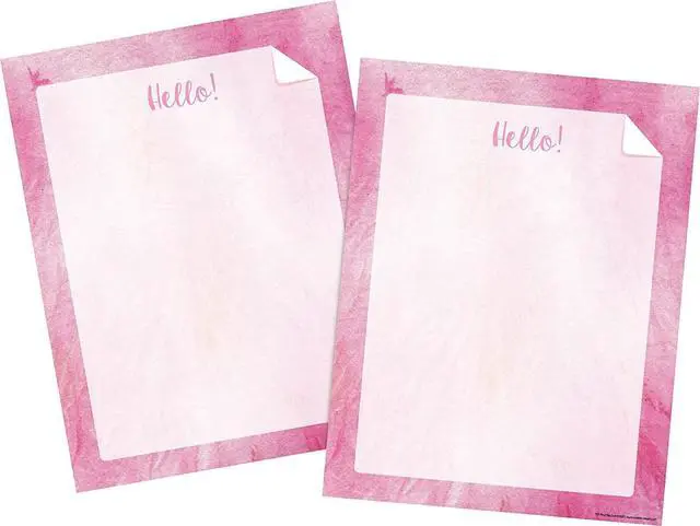 Alt view image 2 of 2 - Barker Creek Designer Computer Paper 100 Sheet Set, Pink Tie-Dye, Decorative Paper, Stationery, 8.5" x 11", 100 sheets, Home, School, and Office Supplies (4340)